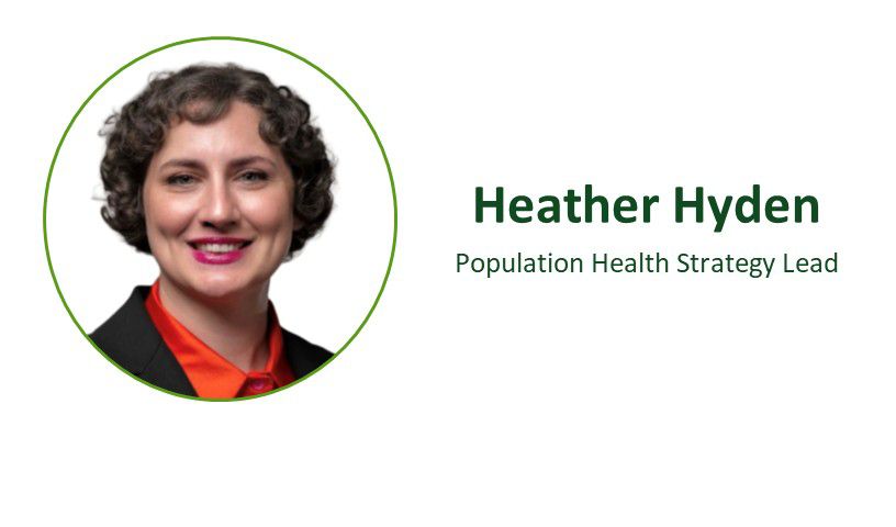 Heather Hyden, directora de estrategia de salud de la población​​ 